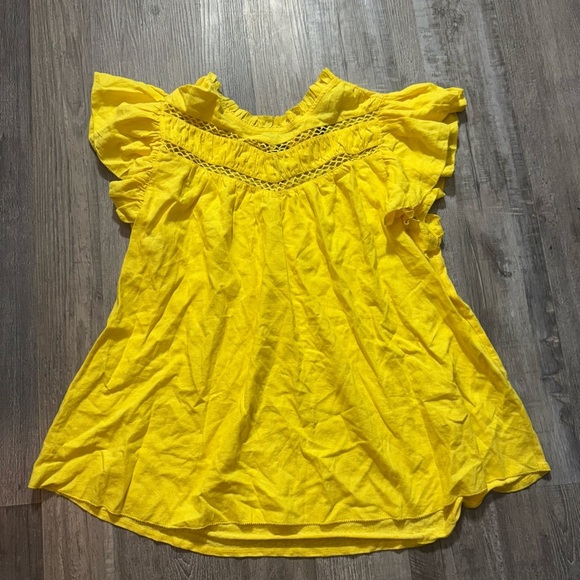 Bright Yellow Lane Bryant Flutter Sleeve Top
Size 16 - Boho Summer Style - Picture 1 of 3